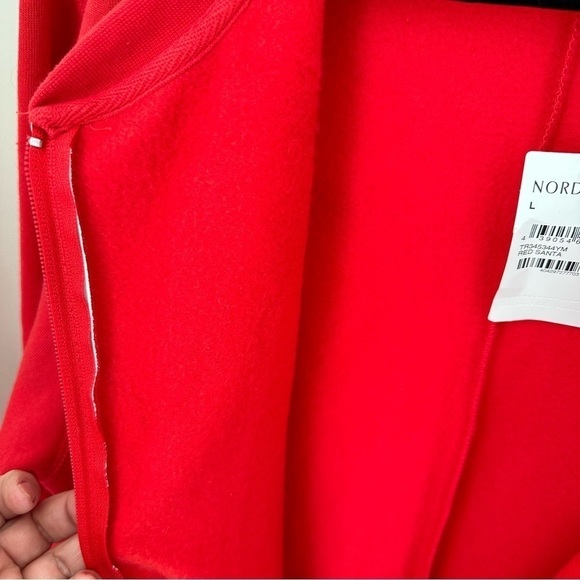 The Rail Unisex Red Santa Fleece One Piece Christmas Pajamas Sz L - Picture 14 of 14